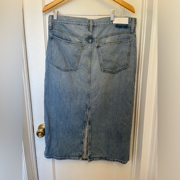 RE/DONE Low Rider Jean Midi Skirt with a Low-Slung Waist, Size 27 worn once - Picture 5 of 9